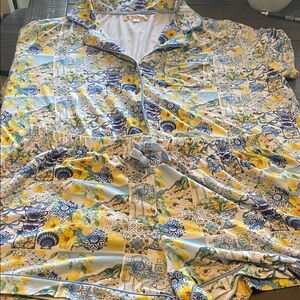 Floral Print Pajama Set